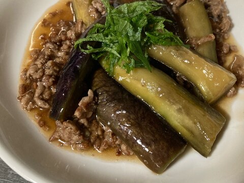 なすとひき肉のあんかけ